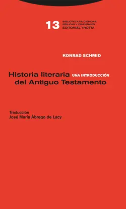 Historia literaria del antiguo testamento Última Oportunidad