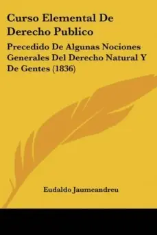 CURSO ELEMENTAL DE DERECHO PUBLICO Solo Por Tiempo Limitado