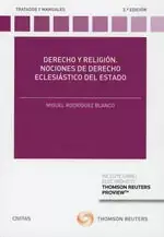 Alta Calidad Derecho y Religion. Nociones de Derecho Eclesiastico del Est