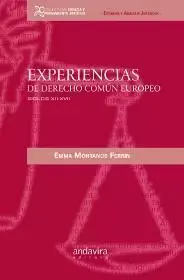 Experiencias de Derecho Común Europeo. Siglos Xii-Xvii Precio De Oferta