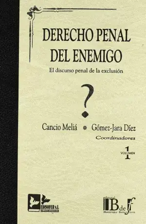 Envío Inmediato Derecho Penal Enemigo. 2 Volumenes