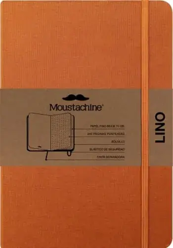 MOUSTACHINE CLASSIC LINEN HARDCOVER OCHRE DOTTED MEDIUM MOUSTACHINE CLASSIC LINEN HARDCOVER OCHRE DOTTED MEDIUM Precio Económico