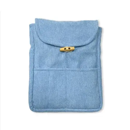 Entrega Rápida FUNDA PARA LIBROS CORDUROY - CELESTE FUNDA PARA LIBROS CORDUROY - CELESTE