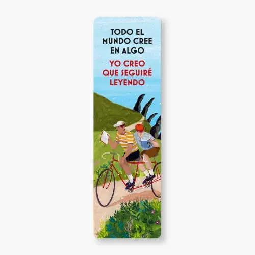 MARCAPAGINAS - TODO EL MUNDO CREE EN ALGO. YO CREO QUE SEGUIRE LEYENDO MARCAPAGINAS - TODO EL MUNDO CREE EN ALGO. YO CREO QUE SEGUIRE LEYENDO Promoción Exclusiva
