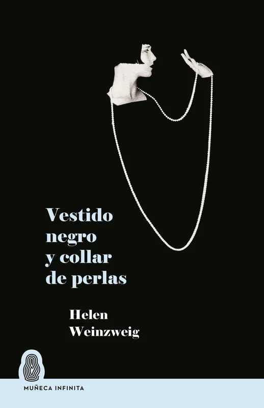 Vestido negro y collar de perlas Venta Final