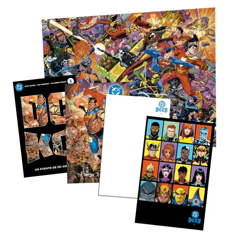 Oferta Limitada Pack 4 cubiertas alternativas DC KO con póster gratis