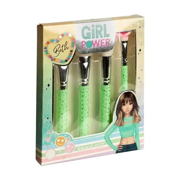 GIRL POWER - SET 4 BROCHAS MAQUILLAJE Oferta Especial