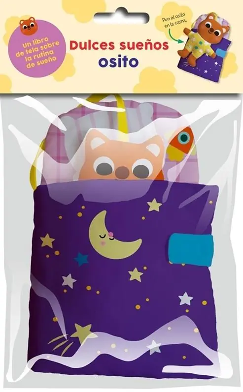 Dulces sueños. Osito "(Libro de tela con peluche)" Ordena Ya