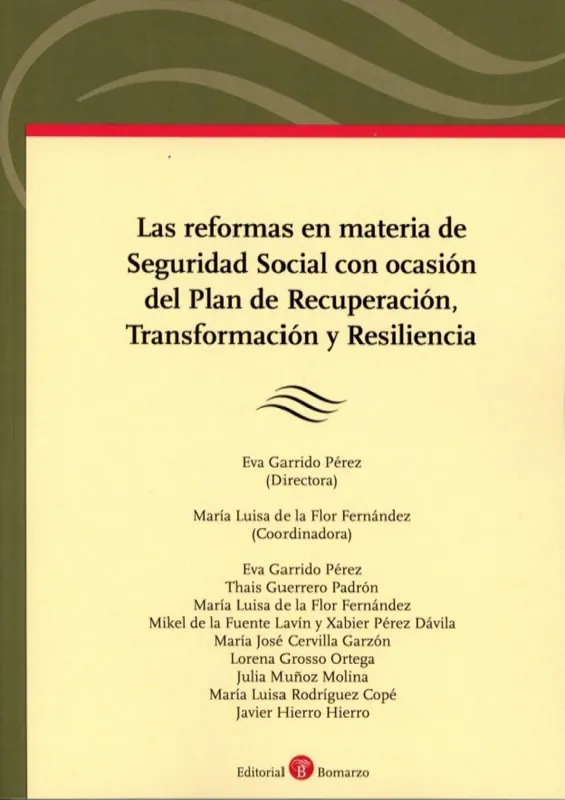 Precio Rebajado Las reformas en materia de Seguridad Social con ocasión del Plan de Recuperación, Transformación y Resiliencia